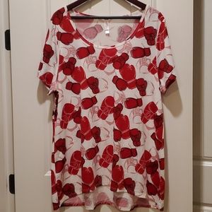 LuLaRoe Red Boxing Gloves Classic-T